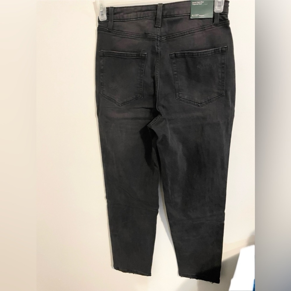 Sz 4/27”inseam Wild Fable Super High-Rise Tapered Jean greyish black NWT - Picture 5 of 9